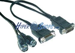 Foto Cable MIDI 5m (DB15M-DB15H-2xDin5H)