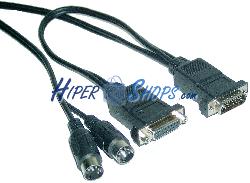 Foto Cable MIDI 5m (DB15M-DB15H-2xDin5M)