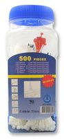 Foto cable tie kit, assorted, pk500; QPR-500