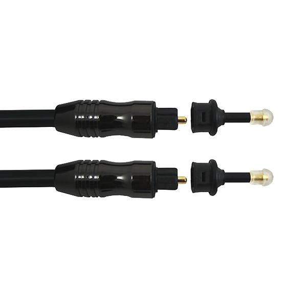 Foto Cable Toslink Silver Sanz con adaptador jack de 3,5 mm de 2,5 metros