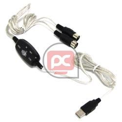 Foto Cable usb a midi in y out