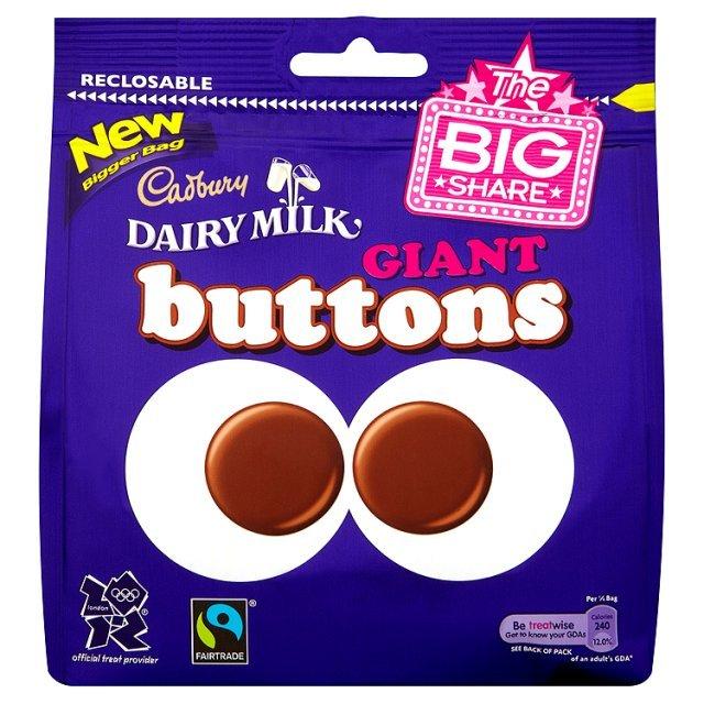 Foto Cadbury Dairy Milk Giant Buttons Large Bag