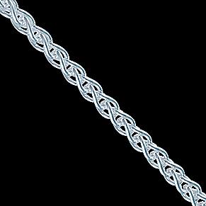Foto Cadena de plata, 1390-60 CHR11 spiga. Longitud: 40cm.