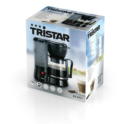 Foto Cafetera Eléctrica 750 W Tristar KZ2211 con Jarra de cristal y placa para mantener la temperatura