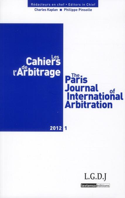 Foto Cahiers de l'arbitrage n 1-2012