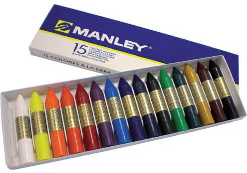 Foto Caja 15 Ceras Blandas Manley
