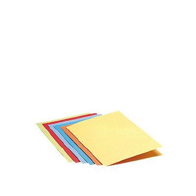 Foto Caja 50 subcarpetas de cartulina A4 180 gr color amarillo Unisystem
