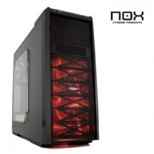 Foto caja atx nox coolbay sx devil rojo usb 3.0 sin fue
