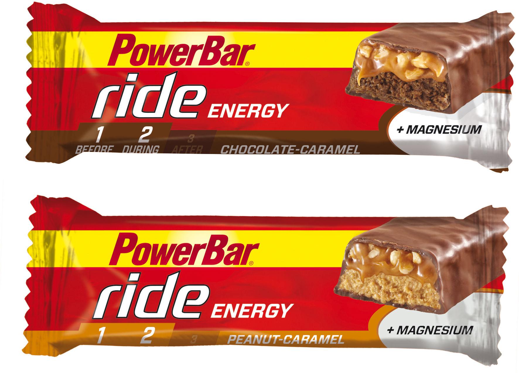Foto Caja de 18 barritas de 55 g Power Bar - Ride - Chocolate Caramel