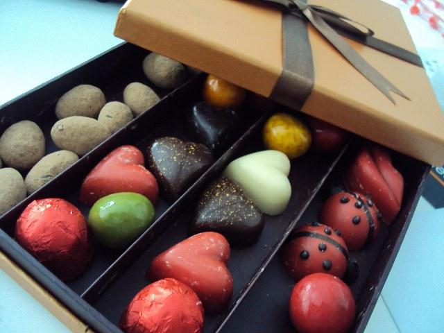 Foto Caja de bombones de chocolate belga
