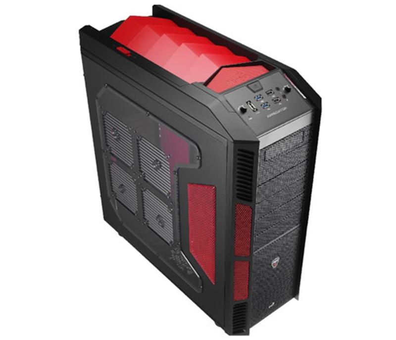 Foto Caja Gaming Aerocool X PREDATOR Red Window - USB 3.0