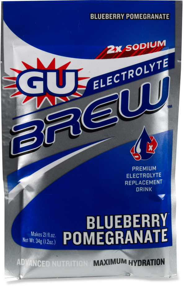 Foto Caja GU Brew Electrolyte Blueberry Pomer (16u.)