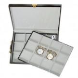 Foto Caja guarda 24 relojes de bolsillo