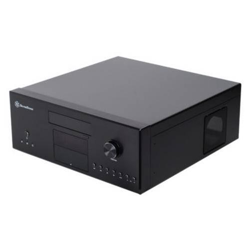 Foto Caja HTPC SilverStone LC16BMR Negra con Display, Mando y CardReader