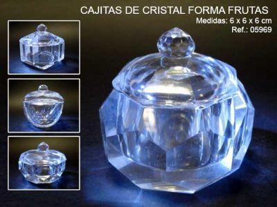 Foto Cajita Cristal Forma Frutas 6surt,
