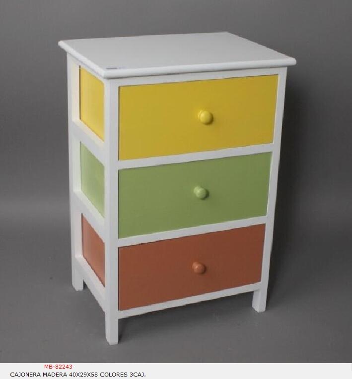 Foto Cajonera madera colores 3caj.