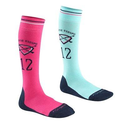 Foto Calcetines 12 Fucsia/turquesa