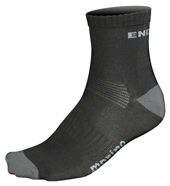 Foto Calcetines Endura Baabaa Merino Sockstwinpackblack