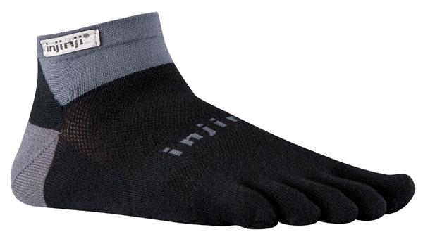Foto Calcetines Injinji Run Lightweight Mini-crew Black/grey