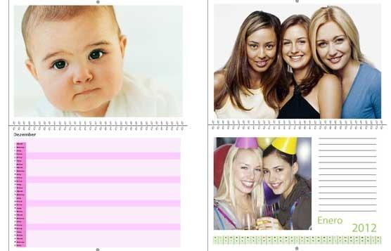 Foto Calendario de pared doble pagina A 2 personalizados