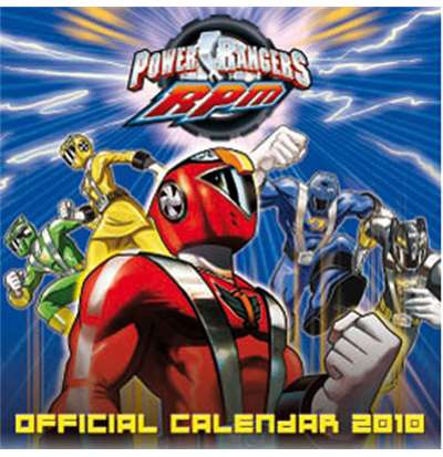 Foto Calendario Power Rangers 2010