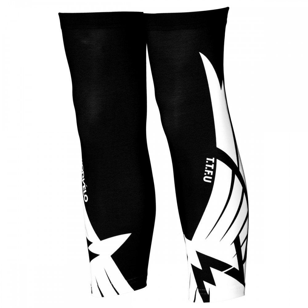 Foto Calentadores de rodillas Morvelo - Team Issue - Large/XL Black/White