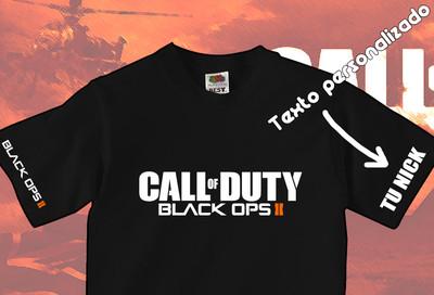 Foto Call Of Duty Black Ops 2 Camiseta Con Tu Nick - Xbox360 Pc Ps3 Xbox 360 T Shirt
