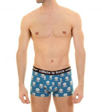 Foto Callate la boca. Boxer Furgo azul