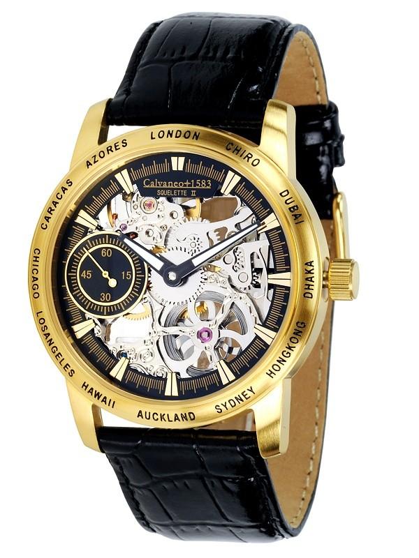 Foto Calvaneo Squelette II Gold (mechanical)