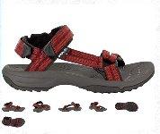 Foto calzado trekking sandalias mujer teva w terra rojo