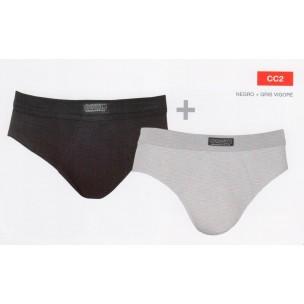 Foto Calzoncillo slip pack de 2 algodón ocean.