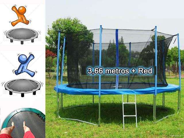 Foto Cama elastica de 3,66 mtr + red proteccion