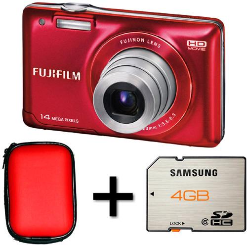 Foto Camara fotos digital fujifilm jx500 red sd 4gb + funda