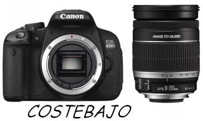 Foto Camara Reflex Canon Eos 650d Tactil Stm + Canon 18 200 Is Estabilizador Optico
