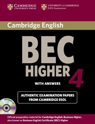 Foto Cambridge BEC 4 Higher Self-study Pack (Student's Book with Answers and Audio CD): Examination Papers from University of Cambridge ESOL Examinations (BEC Practice Tests)