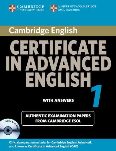 Foto Cambridge Certificate in Advanced English 1 for Updated Exam Self-study Pack: Paper 1: Official Examination Papers from University of Cambridge ESOL Examinations (CAE Practice Tests)