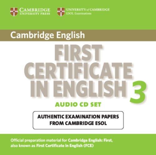Foto Cambridge First Certificate in English 3 for Updated Exam Audio CDs (2): Examination Papers from University of Cambridge ESOL Examinations (Fce Practice Tests)
