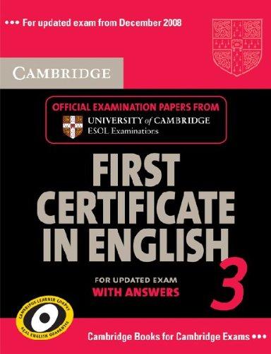 Foto Cambridge First Certificate in English 3 for Updated Exam Student's Book with answers: Examination Papers from University of Cambridge ESOL Examinations (Fce Practice Tests)
