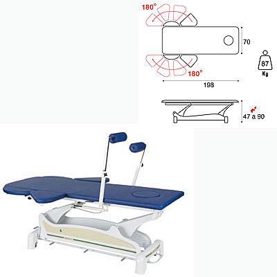 Foto Camilla electrica 2 cuerpos masaje terapia Ecopostural C3580