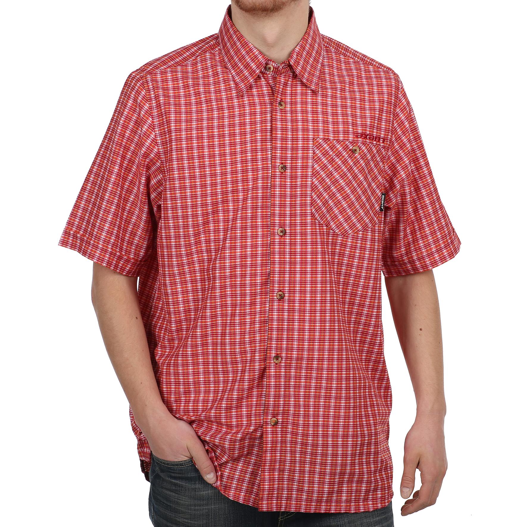 Foto Camisa 1/2 axant Country anaranjado/rojo para hombre , xl