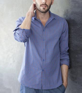 Foto Camisa a cuadros de manga larga hombre