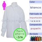Foto camisa blanca niña popelín (con bolsillo)