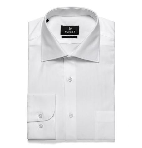 Foto Camisa cuello italiano, pin point 100% algodón
