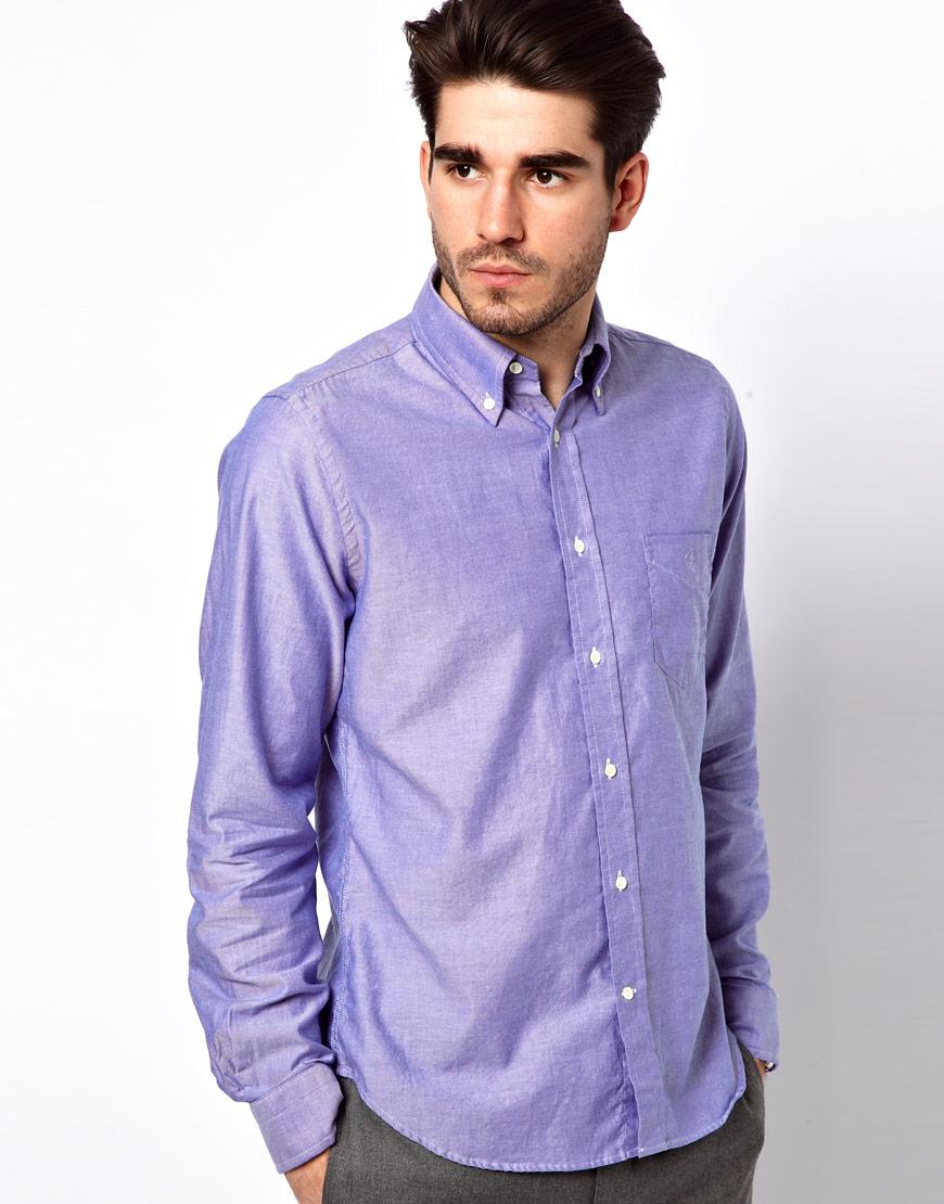 Foto Camisa de algodón Oxford de Gant Rugger Azul