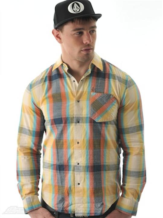 Foto Camisa de manga larga Volcom Getgo anaranjado