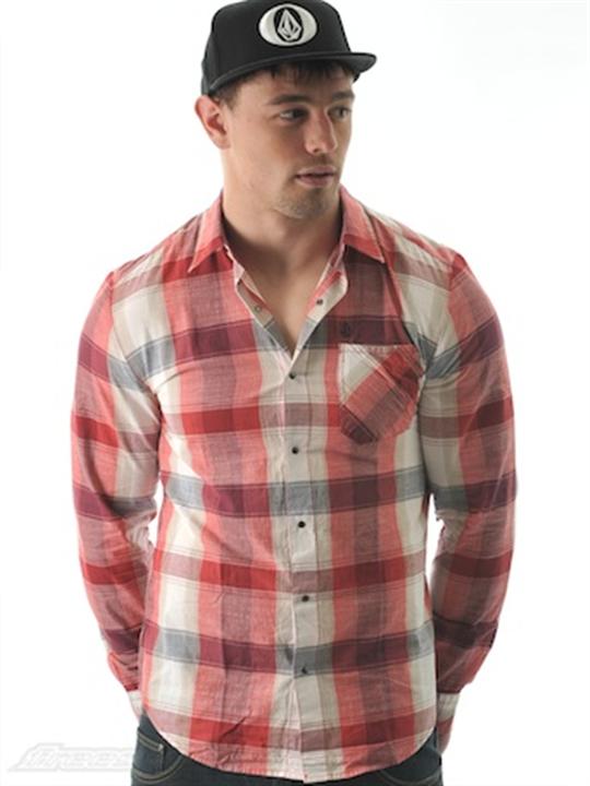 Foto Camisa de manga larga Volcom Getgo rojo