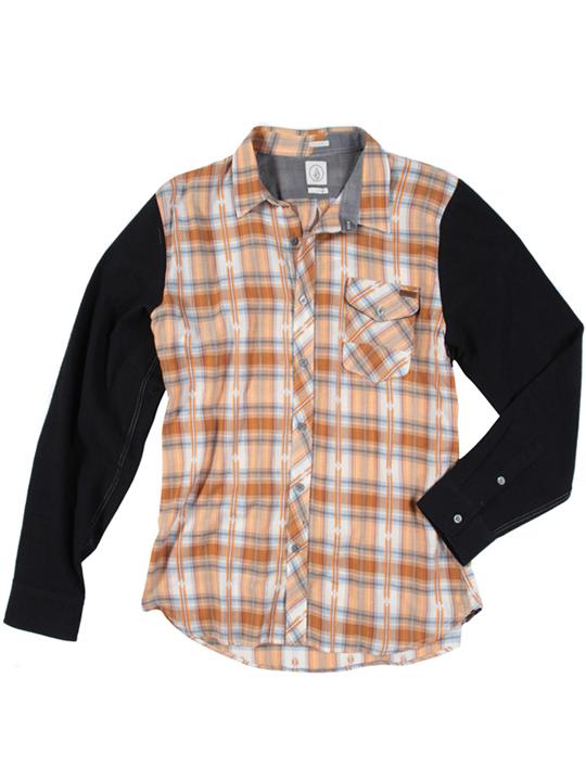 Foto Camisa De Manga Larga Volcom Holston Anaranjado