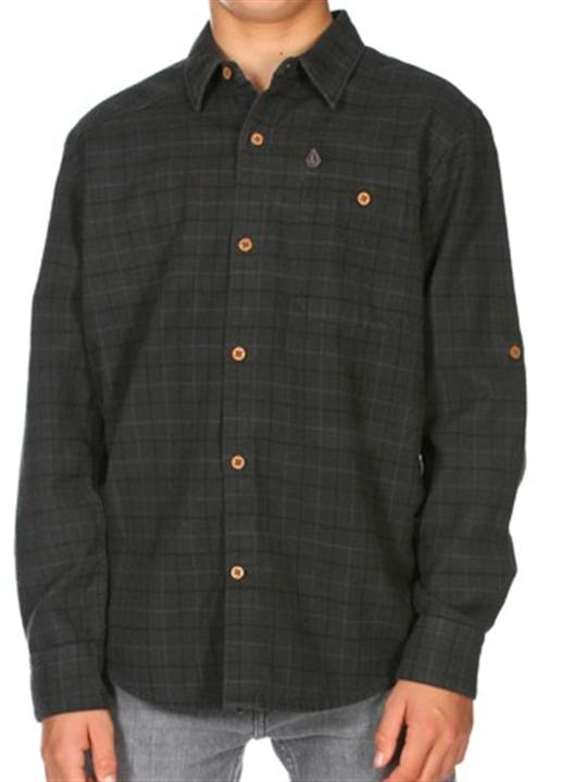 Foto Camisa De Manga Larga Volcom Orchestra Shadow Gris