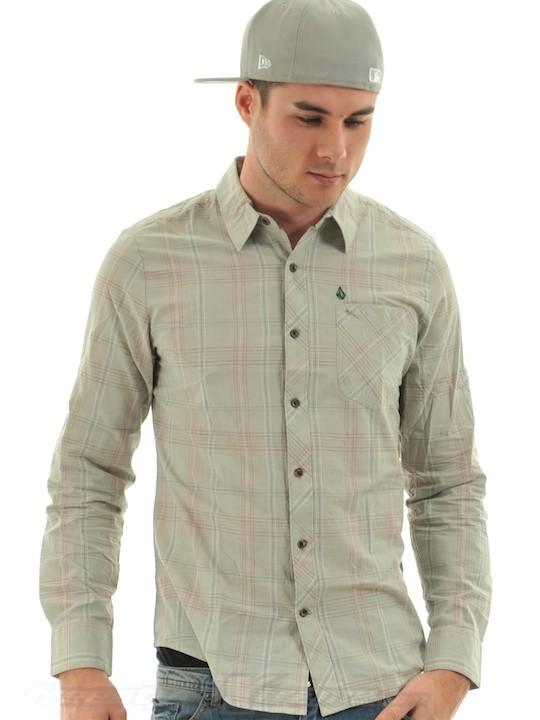 Foto Camisa De Manga Larga Volcom Voyage Plata