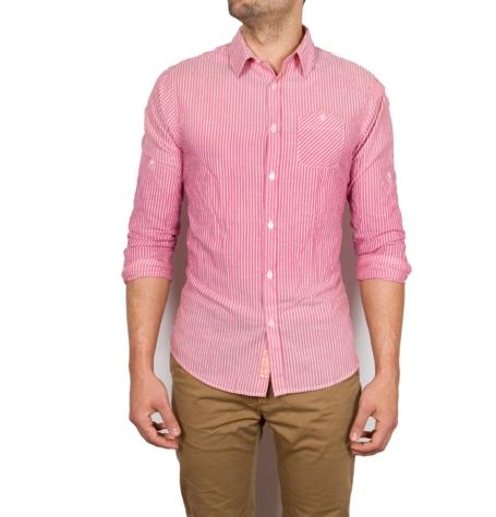 Foto Camisa de rayas electo lavado, 100% algodón